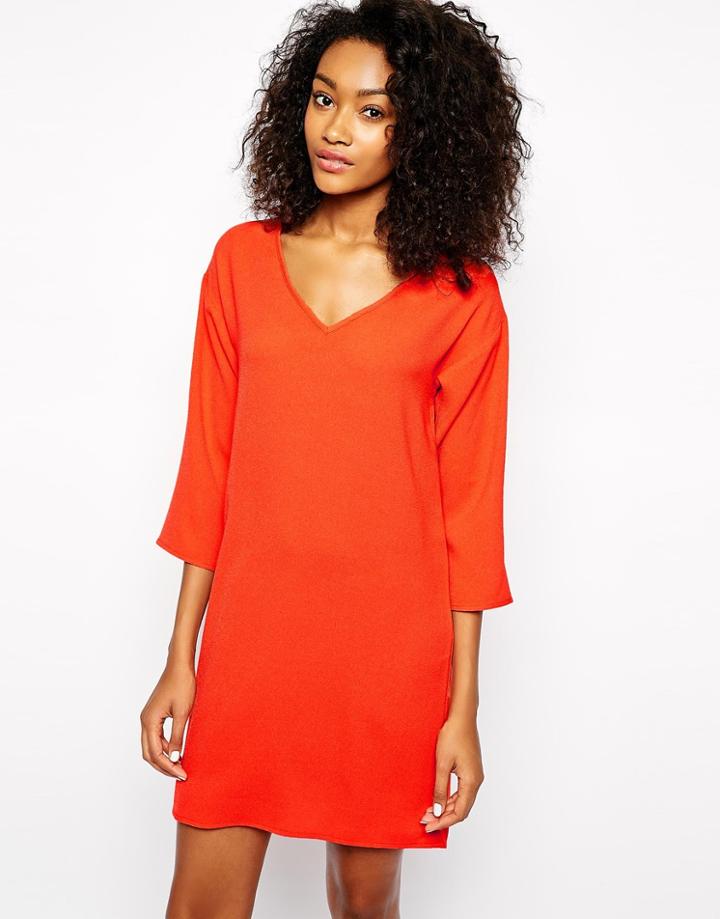 Vero Moda Kimono Sleeve Dress - Red