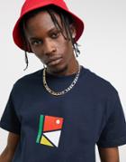 Parlez Colvic Printed T-shirt In Navy