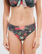Sunseeker Dark Floral Bikini Bottoms - Slate