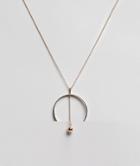 Pieces Hoop Drop Necklace - Gold