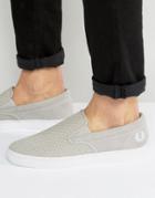 Fred Perry Underspin Slipon Woven Sneakers - Gray