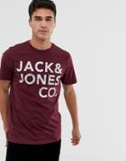 Jack And Jones Bold Print T-shirt - Red