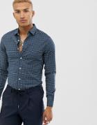 Asos Design Slim Fit Paisley Print Shirt - Green