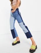 Whistles Patchwork Jean In Blue Denim Set-blues
