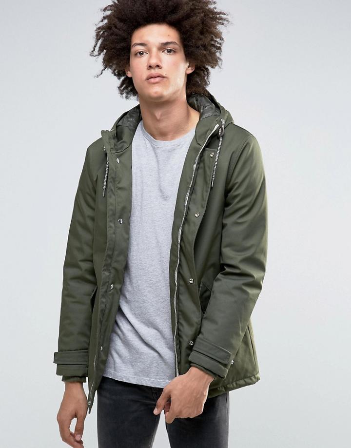 Minimum Carlow Hooded Parka Quilted Lining - Green