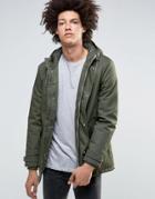 Minimum Carlow Hooded Parka Quilted Lining - Green