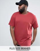Duke Plus Crew Neck T-shirt In Red - Red