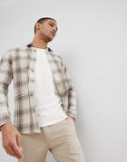 Selected Homme Slim Fit Check Shirt - Gray