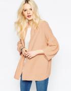 B.young Open Knit Cardigan - Sunset