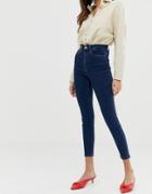 Vila High Waist Skinny Jean-blue