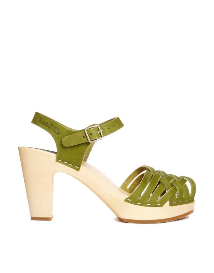 Swedish Hasbeens Braided Sky High Vintage Sandal