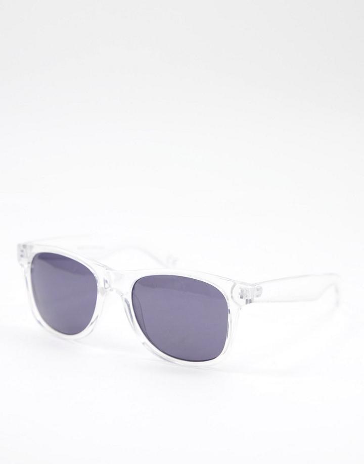 Vans Spicoli Square Frame Sunglasses In White