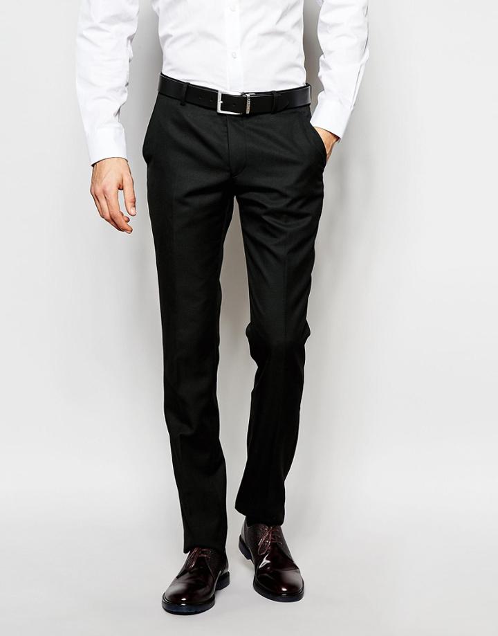 Ben Sherman Plain Suit Pants - Black