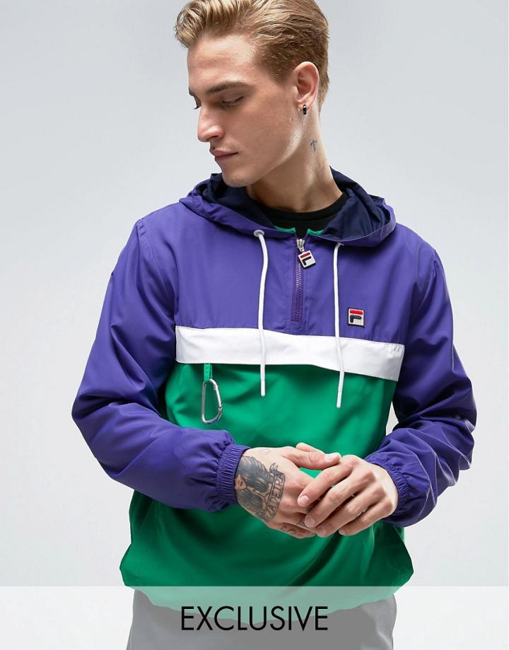 Fila Vintage Overhead Jacket - Purple