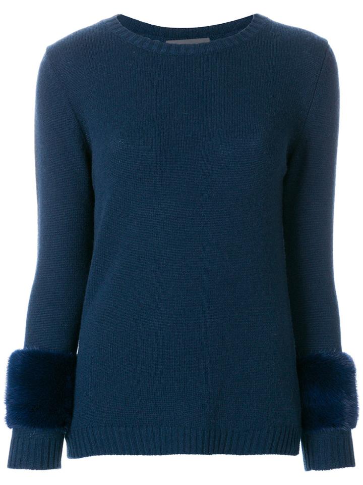 Asos Sweatshirt With Floral Print & Emroidery Sleeve - Black