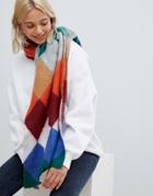 Bershka Soft Scarf In Stripe - Multi
