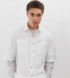 Collusion Nylon Shirt With Pockets - White