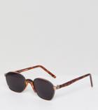 Reclaimed Vintage Inspired Square Sunglasses In Tort Exclusive To Asos - Brown