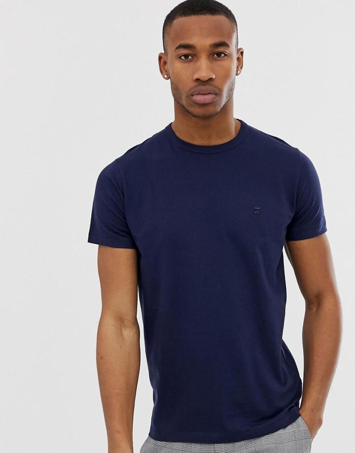 French Connection Basic Crew Neck T-shirt-navy