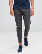 Only & Sons Cropped Chino In Tapered Fit - Gray