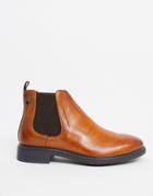 Base London Seymour Chelsea Boots In Tan Leather-brown