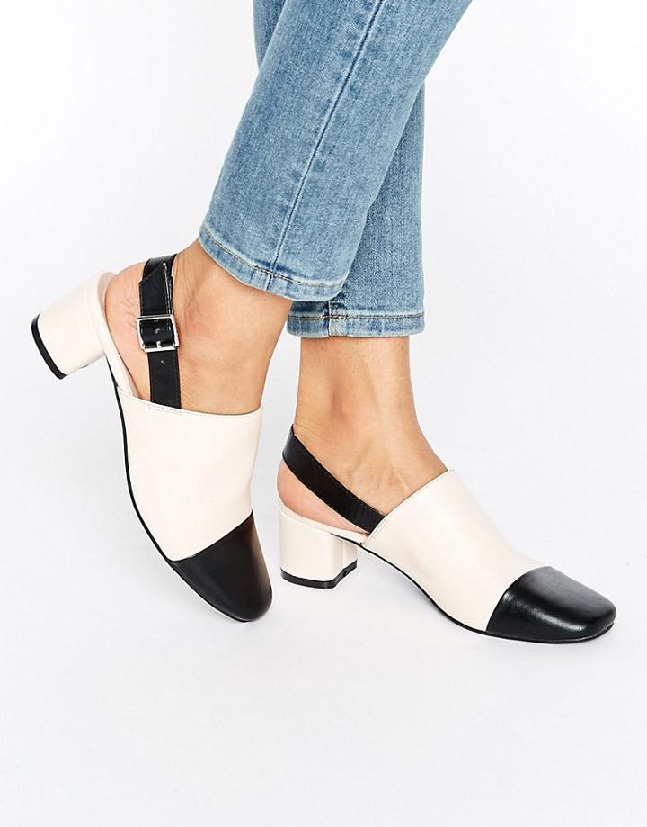 Asos Oberon Sling Back Shoes - Beige