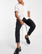 Asos Design Tapered Smart Trousers In Black