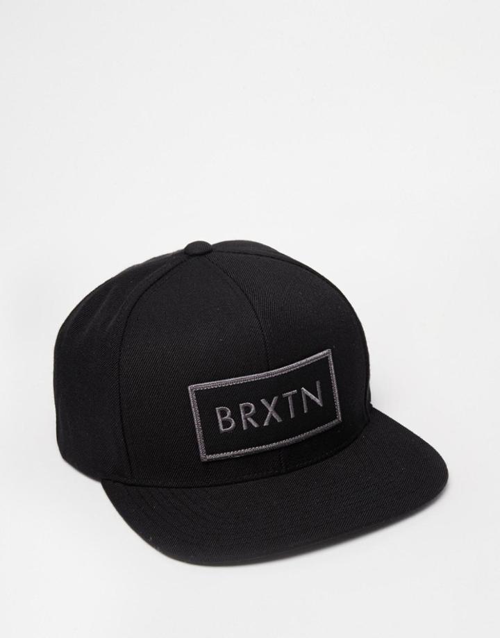 Brixton Rift Snapback Cap - Black