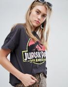 Bershka Jurassic Park T Shirt - Black