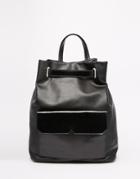 Asos Clean Pocket Backpack - Black