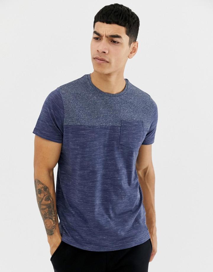 Brave Soul Space Dye Pocket T-shirt - Cream