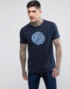 Pretty Green Gillespie Logo T-shirt In Navy - Navy