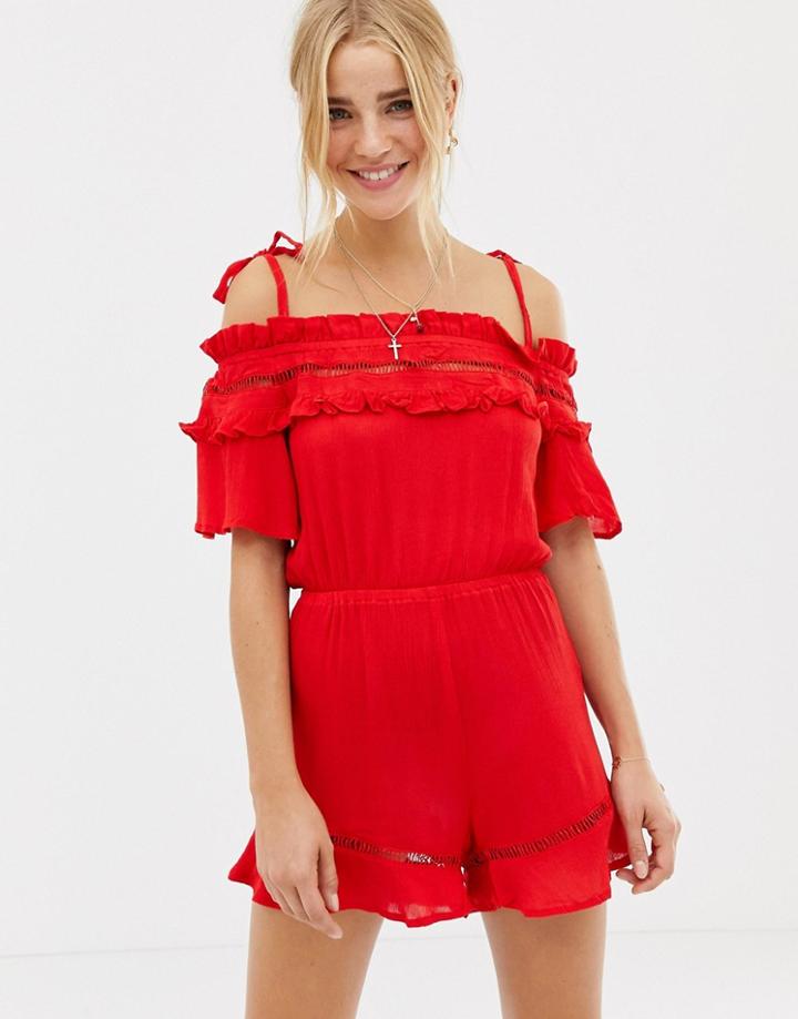 Glamorous Romper-red