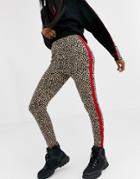 Asos Design Two-piece Ski Animal Knitted Leggings-multi
