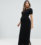Asos Maternity Ultimate Maxi Tea Dress - Black