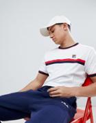 Fila Vintage Ringer T-shirt With Stripe Panel In White - White