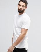 Only & Sons T-shirt With High Neck - White