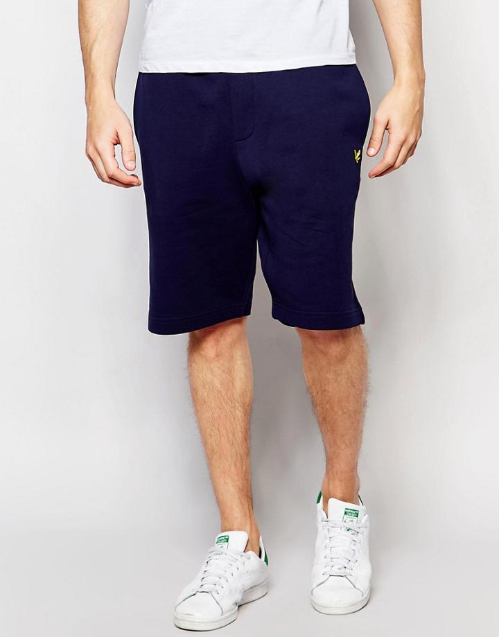 Lyle & Scott Sweat Shorts In Navy - Navy
