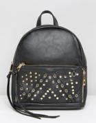 Yoki Studded Backpack - Black