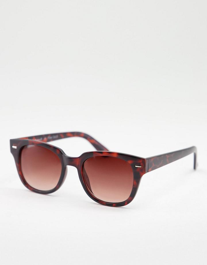 Aj Morgan Tono Sama Square Lens Sunglasses-brown