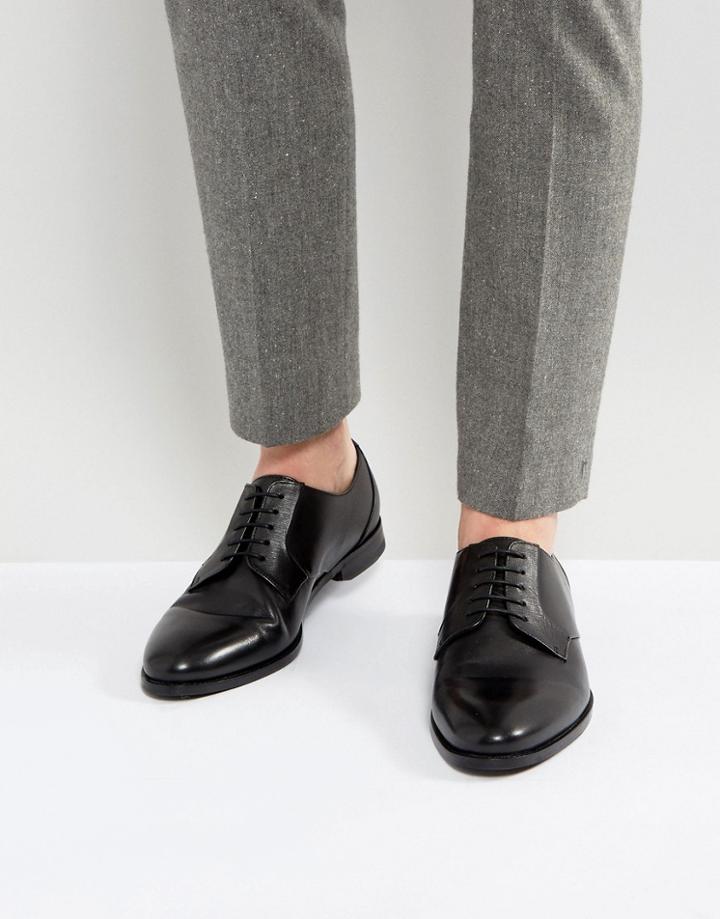 Hugo By Hugo Boss Calf Leather Lace Up Shoe Black - Black