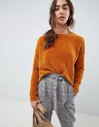 Vero Moda Chenile Knitted Sweater - Yellow