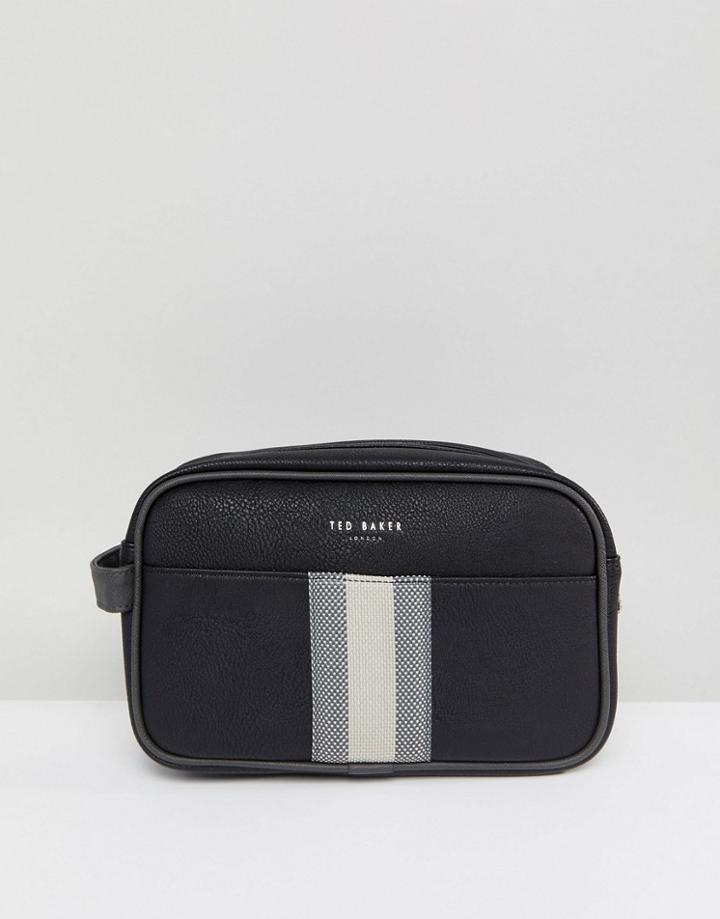 Ted Baker Webbing Toiletry Bag With Towel - Black