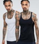 Emporio Armani 2 Pack Thin Vest - Multi