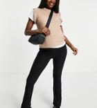 Pieces Maternity Exclusive Knitted Tank In Camel-neutral