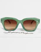 Jeepers Peepers Womens Round Sunglasses In Green