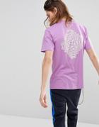 Diamond Supply Formula T-shirt With Back Print In Lilac - Purple