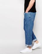 Asos Standard Leg Jeans In Light Blue - Light Blue