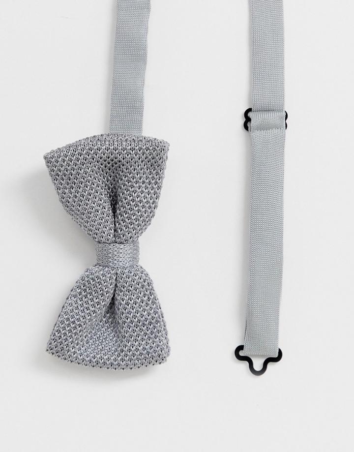 Jack & Jones Knitted Bow Tie - Gray