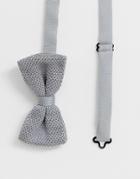 Jack & Jones Knitted Bow Tie - Gray